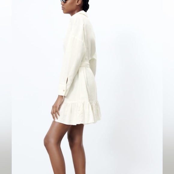 Zara Dresses Zara Linen Shirt Dress Poshmark